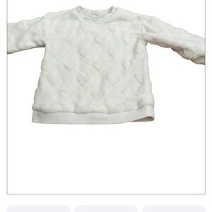 H&M White Textured Sweater